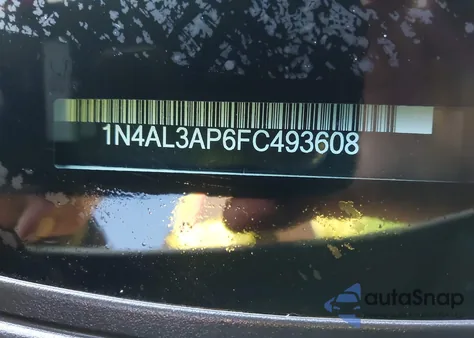 2015 Nissan Altima 2.5 Sl from USA, damaged, VIN 1N4AL3AP6FC493608